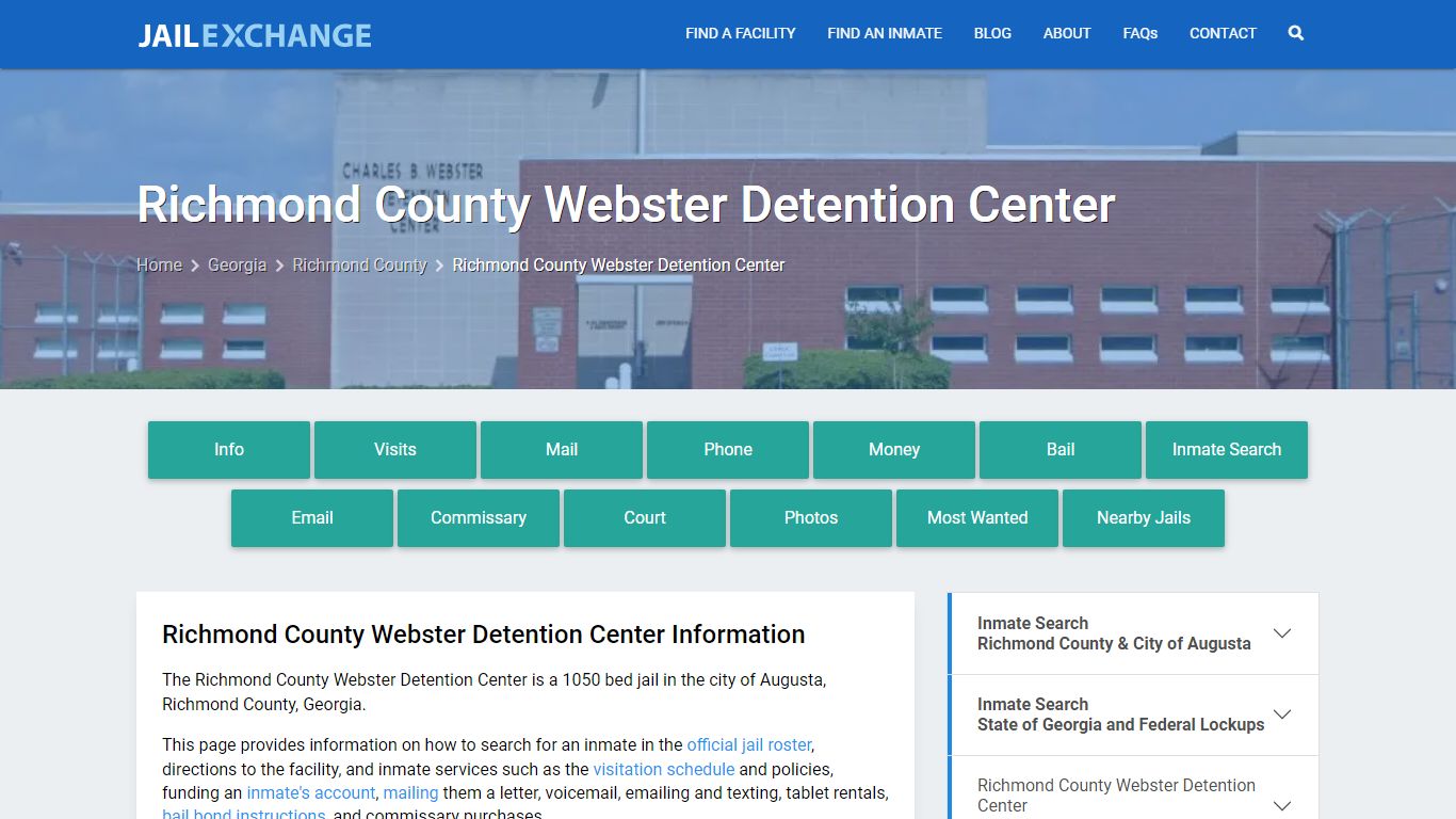 Richmond County Webster Detention Center - Jail Exchange